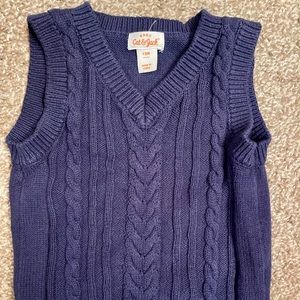 Baby Cat & Jack dark blue sweater vest - 12 months